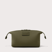 Hunter Toiletry Bag in Dark Moss, Large