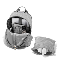 Dakota Backpack in Heather Grey, Large