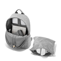 Dakota Backpack in Heather Grey, Medium