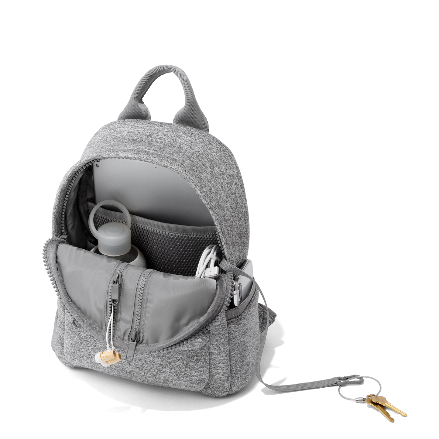 Dakota Backpack in Heather Grey, Small