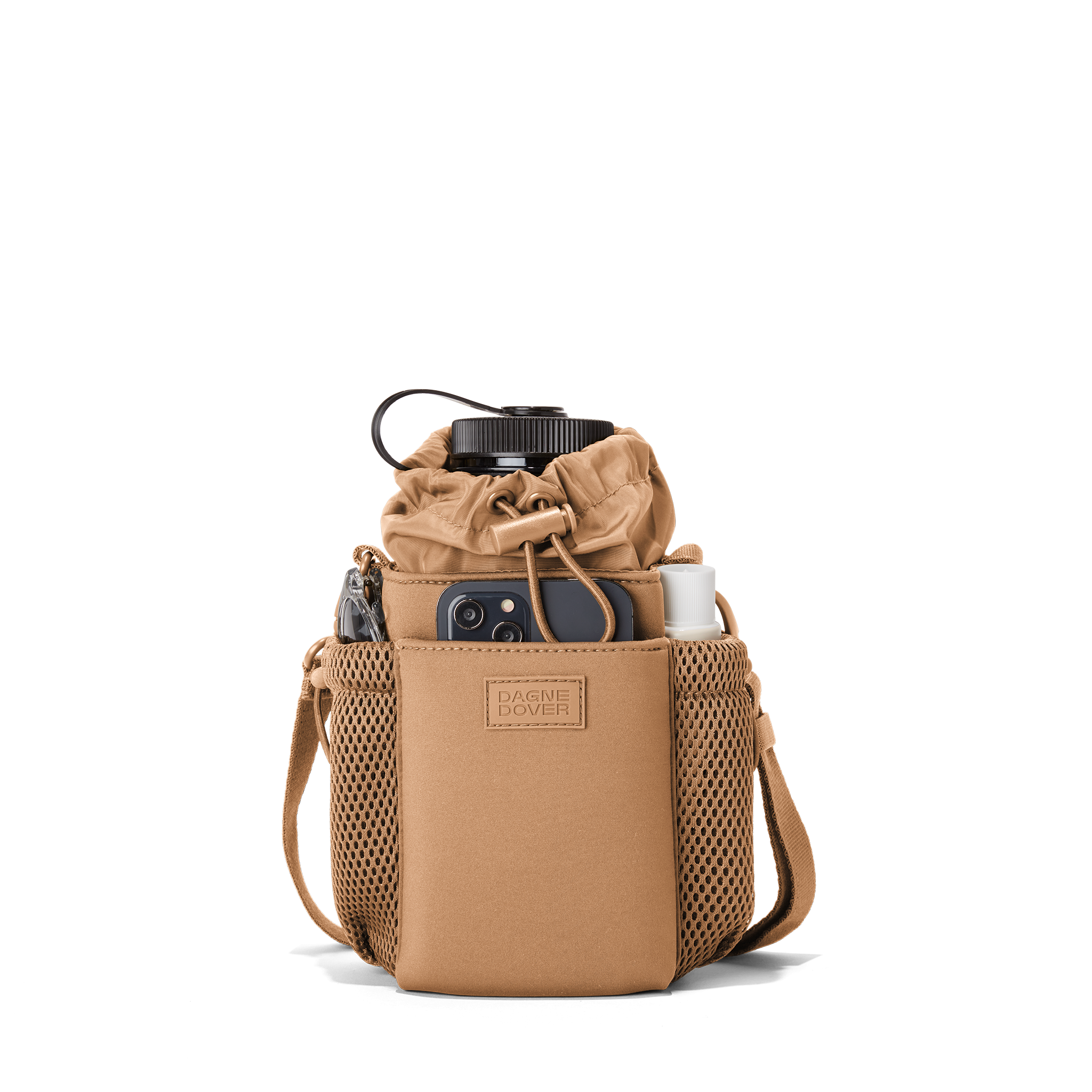 Sloan Water Bottle Sling in Camel