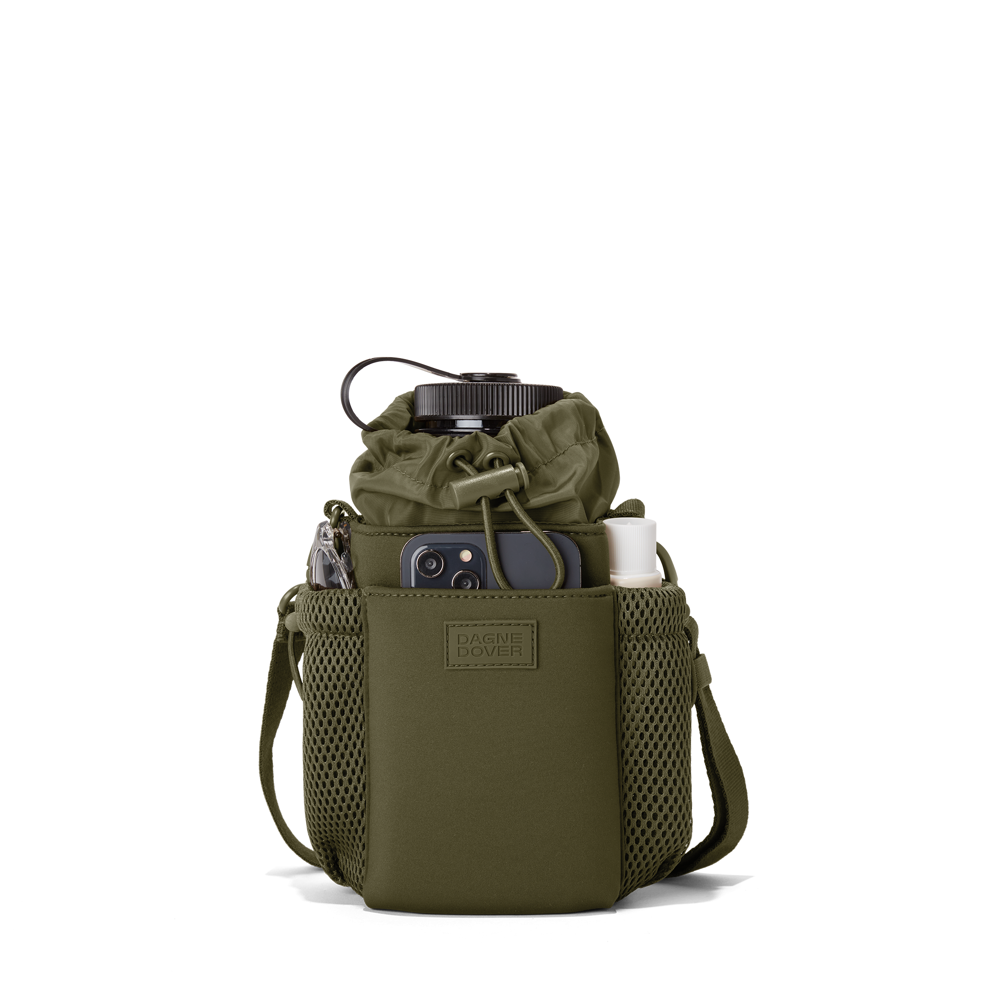 Sloan Water Bottle Sling in Dark Moss