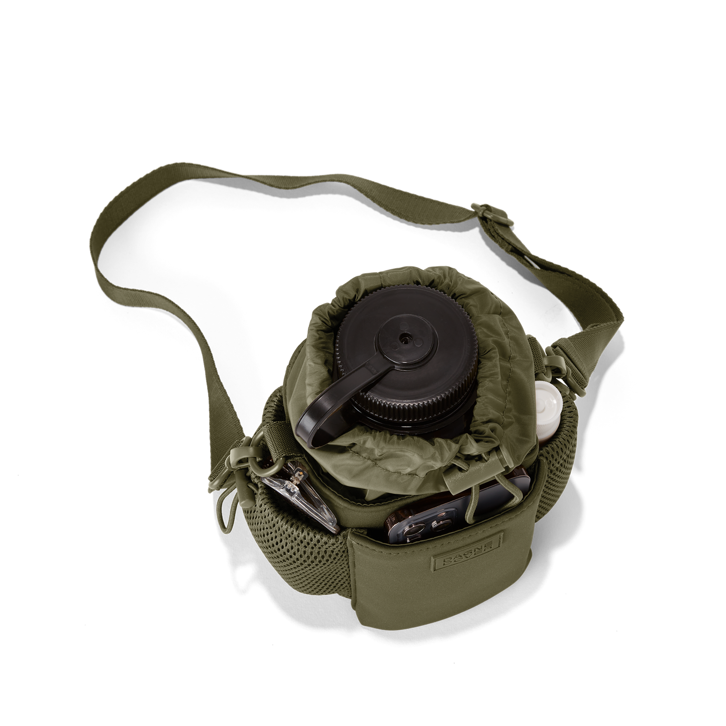 Sloan Water Bottle Sling in Dark Moss